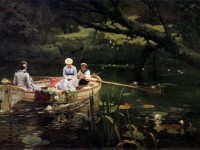 «На лодке. Абрамцево» — картина русского художника Василия Поленова, н