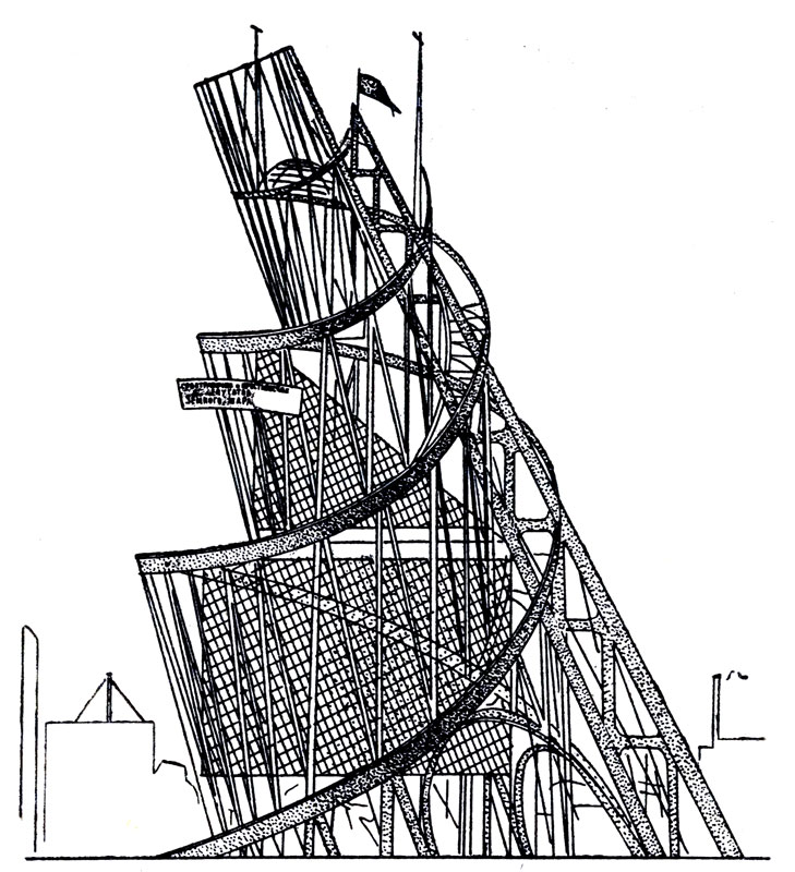 В.Е.Татлин. Проект «Башни III Интернационала». 1919 г