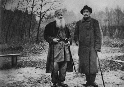 Лев Толстой и Максим Горький
